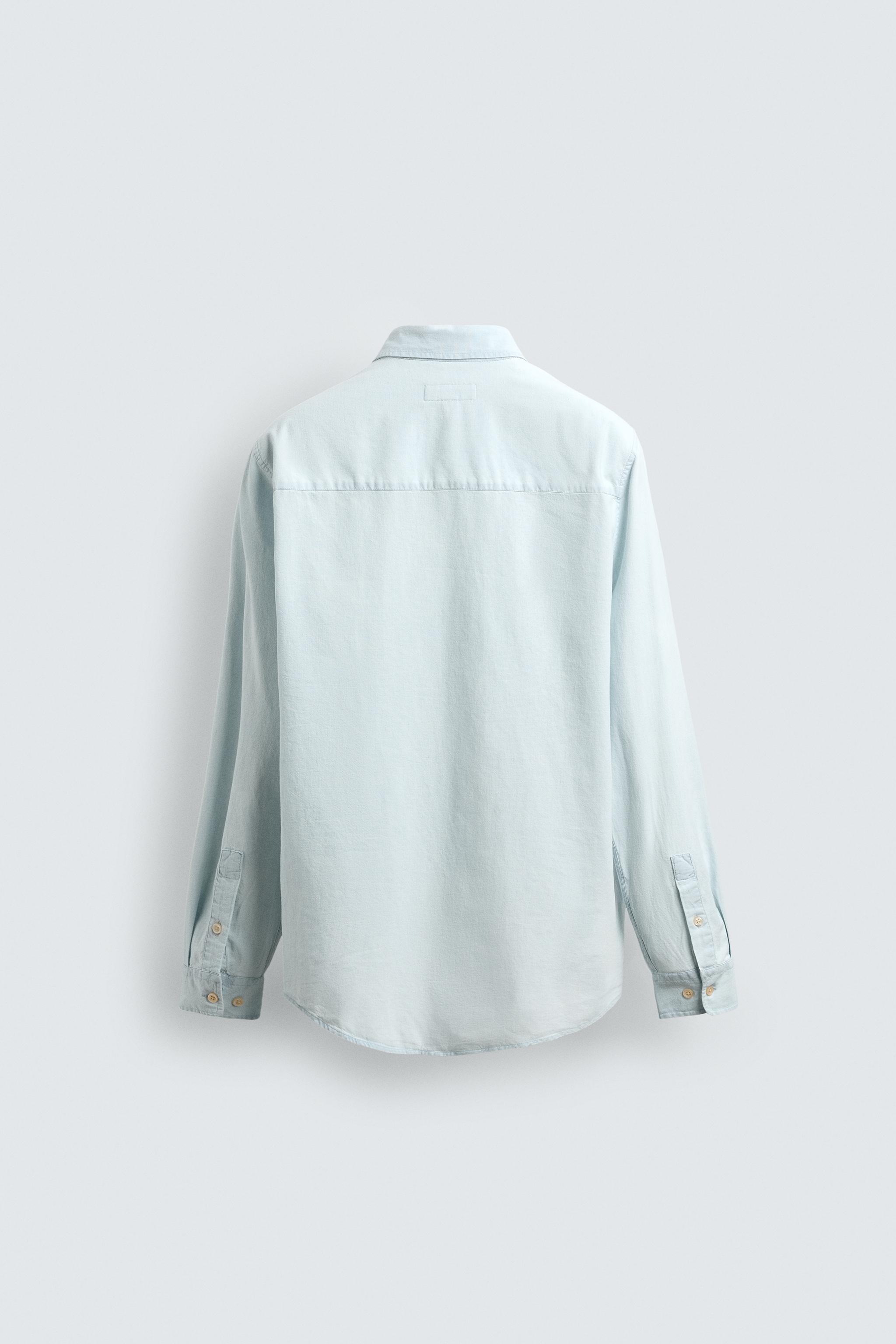 LIGHTWEIGHT COTTON DENIM SHIRT